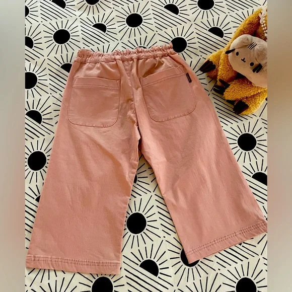 Cute Little Girl’s Peach Twill Paperbag Pants (Sz 5-6) - Picture 4 of 10